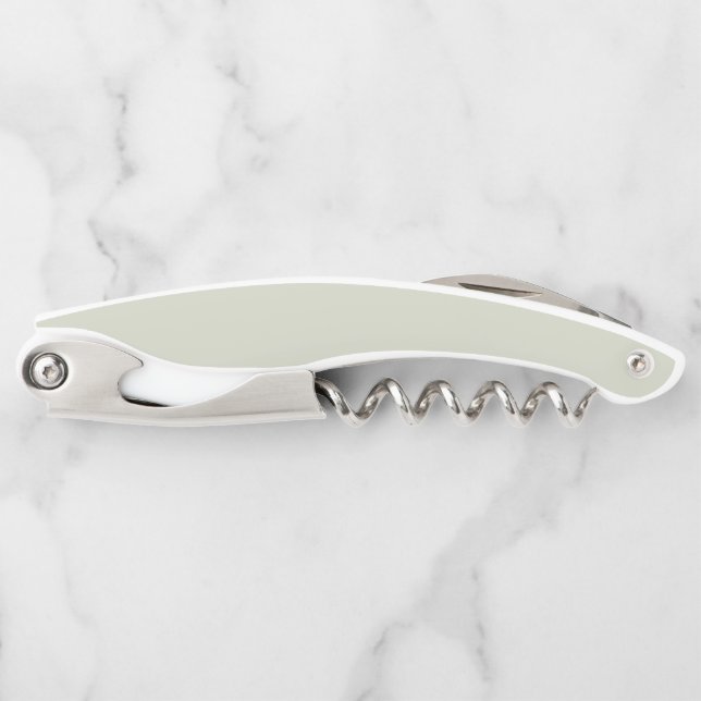 White Sage Solid Colour Corkscrew (Front)