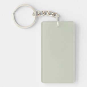 White Sage Solid Colour Keychain