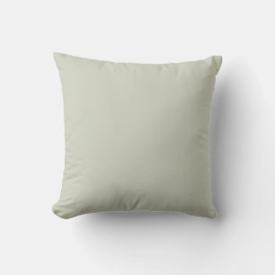 White Sage Solid Colour Throw Pillow