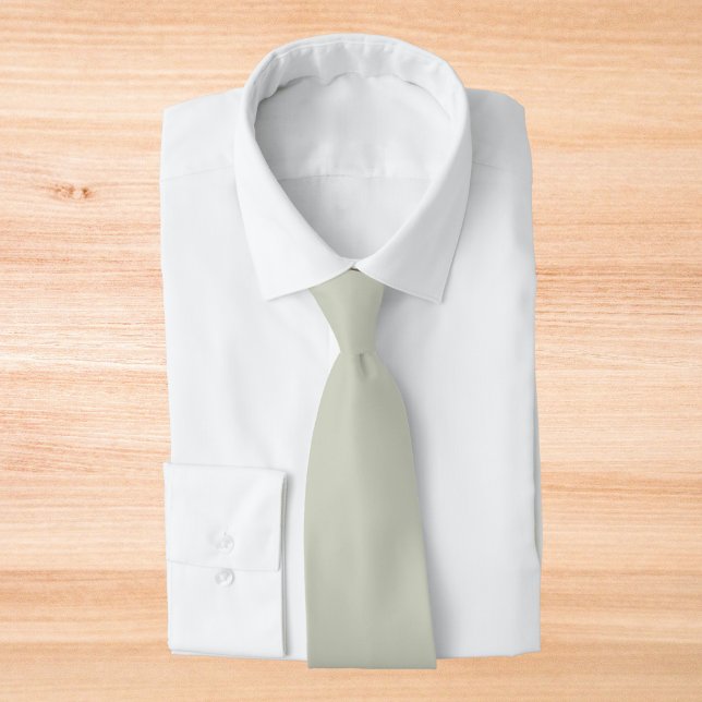 White Sage Solid Colour Tie (Creator Uploaded)