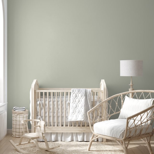 White Sage Solid Colour Wallpaper (Kids)