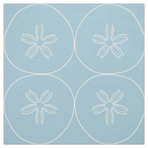 White Sand Dollar on ANY CUSTOM COLOR Fabric