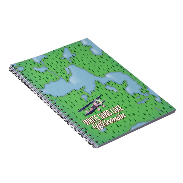 White sand lake Wisconsin Notebook (Right Side)