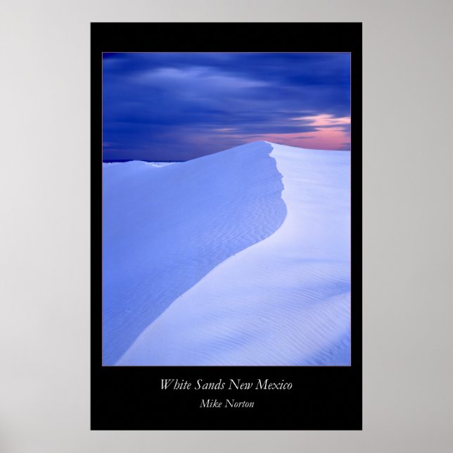 White Sands Evening New Mexico Poster (Front)