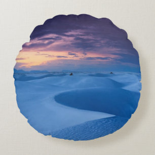 White Sands National Monument 2 Round Pillow