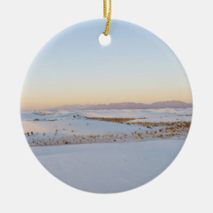 White Sands National Monument, Transverse Dunes Ceramic Ornament