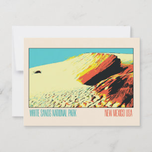 White Sands National Park dune, New Mexico USA Postcard