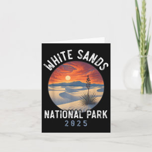 White Sands National Park Hiking Souvenir Men Wome Card