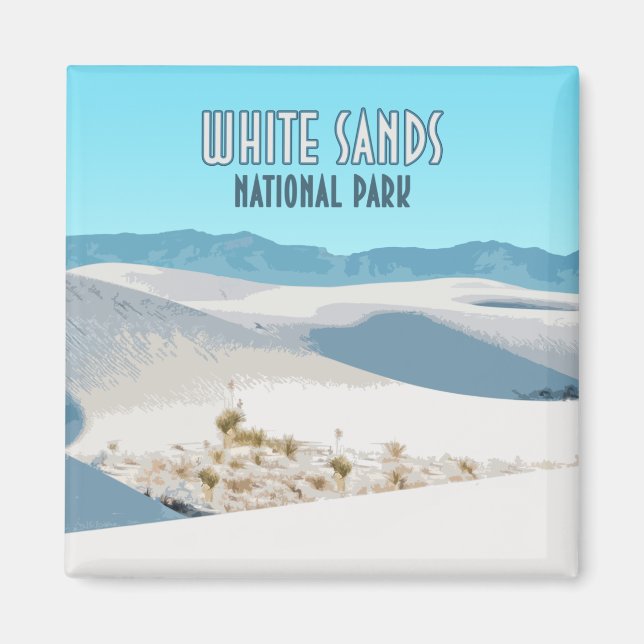 White Sands National Park New Mexico Magnet (Front)
