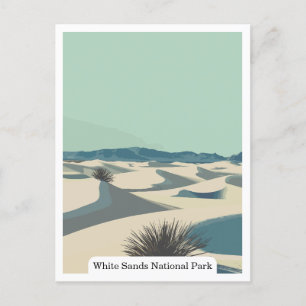 White Sands National Park, New Mexico USA Postcard