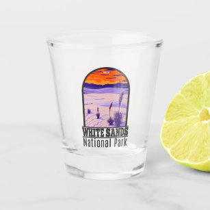 White Sands National Park New Mexico Vintage Shot Glass