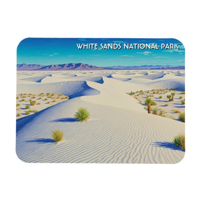 White Sands National Park Souvenir Magnet (Horizontal)