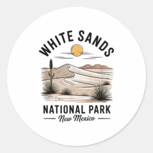 White Sands National Park Souvenir New Mexico Men  Classic Round Sticker