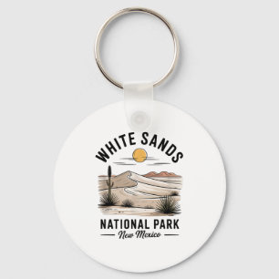 White Sands National Park Souvenir New Mexico Men Keychain