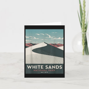White Sands National Park Vintage Camping Hiking M Card