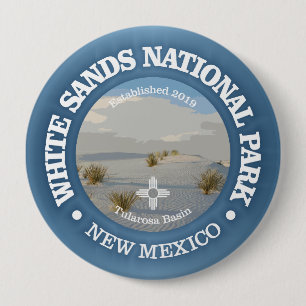 White Sands (NP2) 4 Inch Round Button