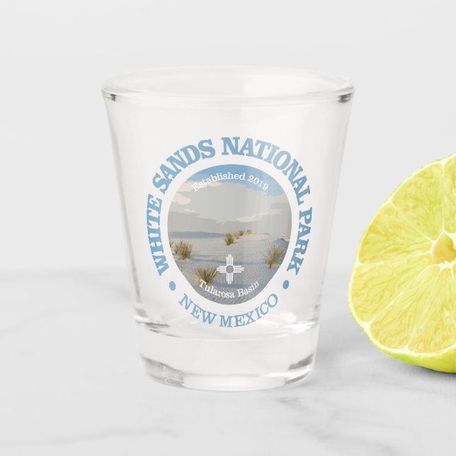 White Sands (NP2) Shot Glass (Front)
