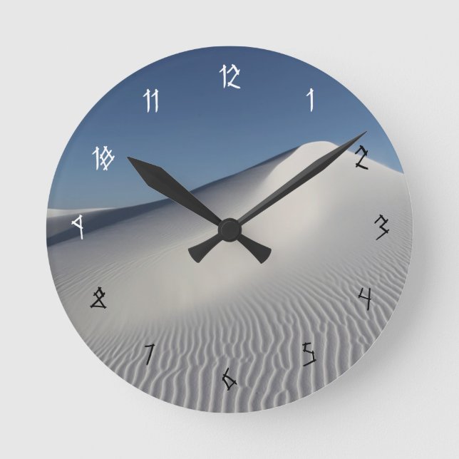 White Sands Round Clock (Front)