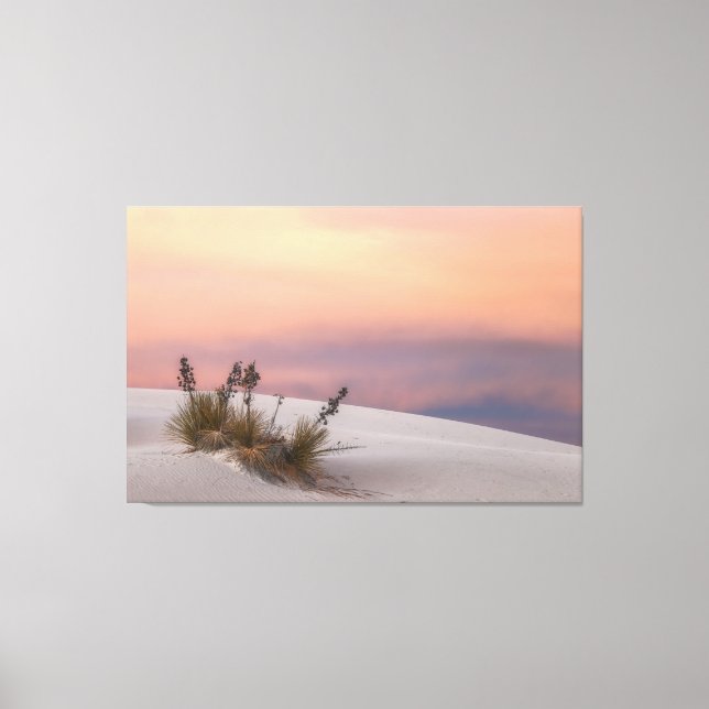 White Sands Sunset  Canvas Print (Front)