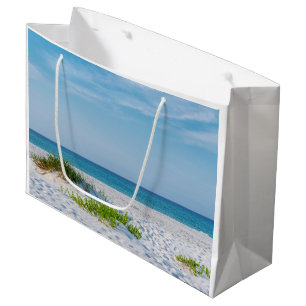 White Sandy Beach Florida Coastline Large Gift Bag