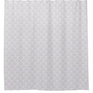 White Scalloped Mermaid Scale Pattern
