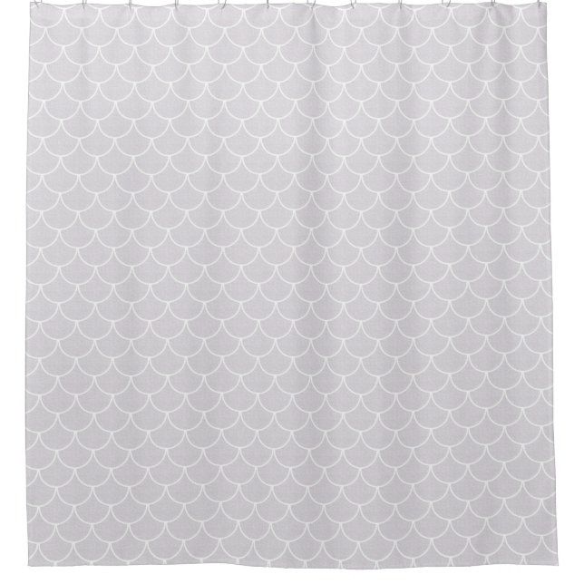 White Scalloped Mermaid Scale Pattern (Front)