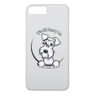 White Schnauzer IAAM Grey Case-Mate iPhone Case