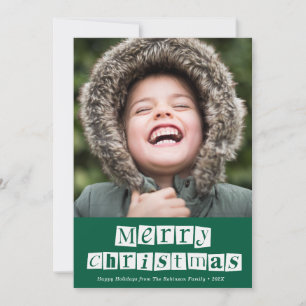 white script christmas holiday card