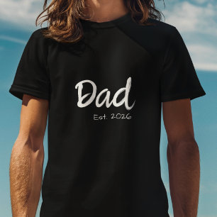 White script Dad Established T-Shirt