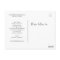 White Script Photo Wedding Thank You Postcard