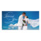 WHITE SCRIPT WEDDING THANK YOU PHOTO CARD