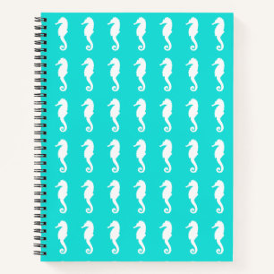 White Seahorse Notebook