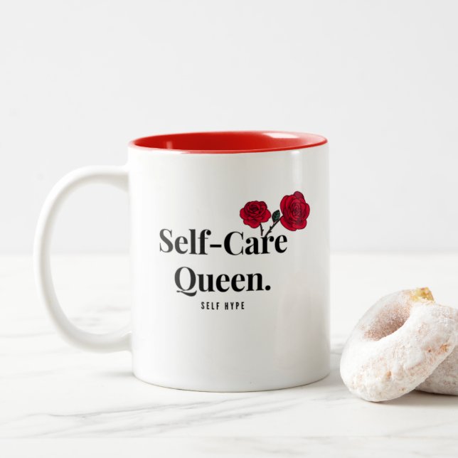 White - Self-Care Queen - Mug (With Donut)