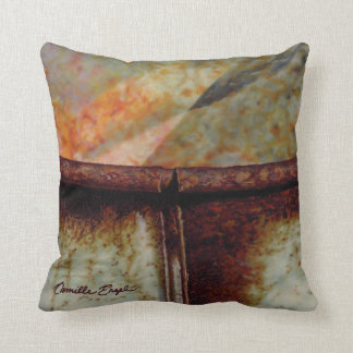 "White Series Abstract 1" by Camille Engel Throw Pillow