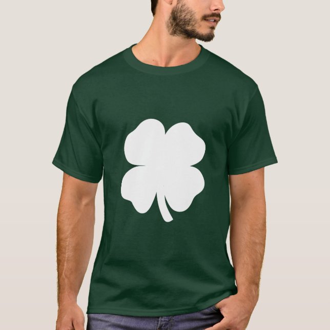 White Shamrock T-Shirt (Front)