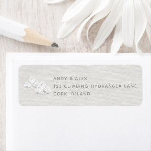 White Shamrock Wedding Return Address Envelope