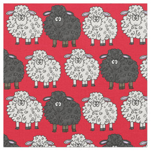 White Sheep, Black Sheep Fabric
