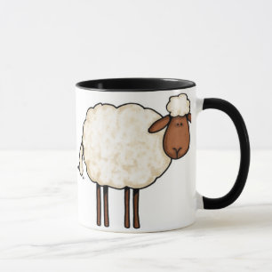 white sheep mug