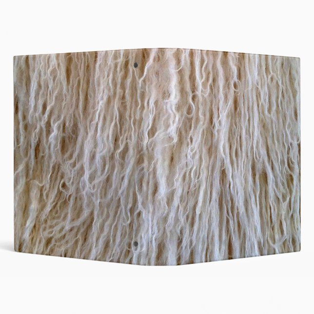 White Sheepskin Fur Design Binder (Background)