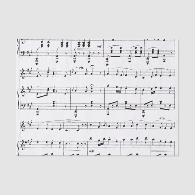 White Sheet Music (Front)