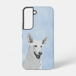 White Shepherd Painting - Cute Original Dog Art Samsung Galaxy Case