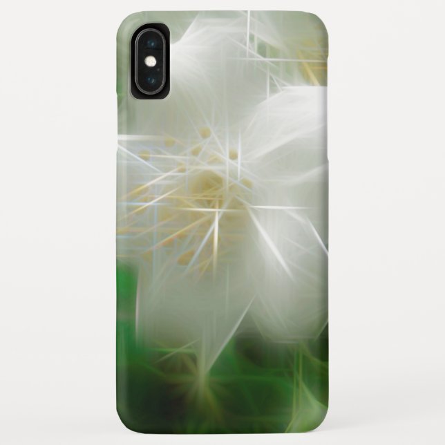 White Shiny Jasmine Case-Mate iPhone Case (Back)