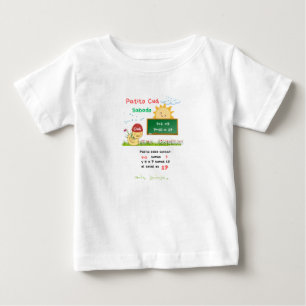 White shirt baby duck on Saturday