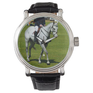 White_Show_Pony,_Vintage_Leather_Watch. Watch