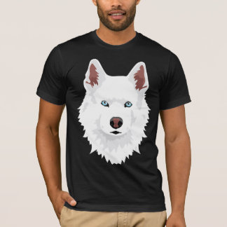 White Siberian Husky Canine - White Snow Dog T-Shirt