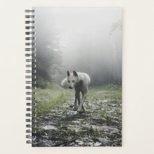 White Siberian Husky Planner