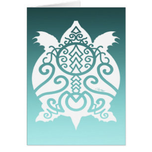 White Silhouette Snapper Turtle