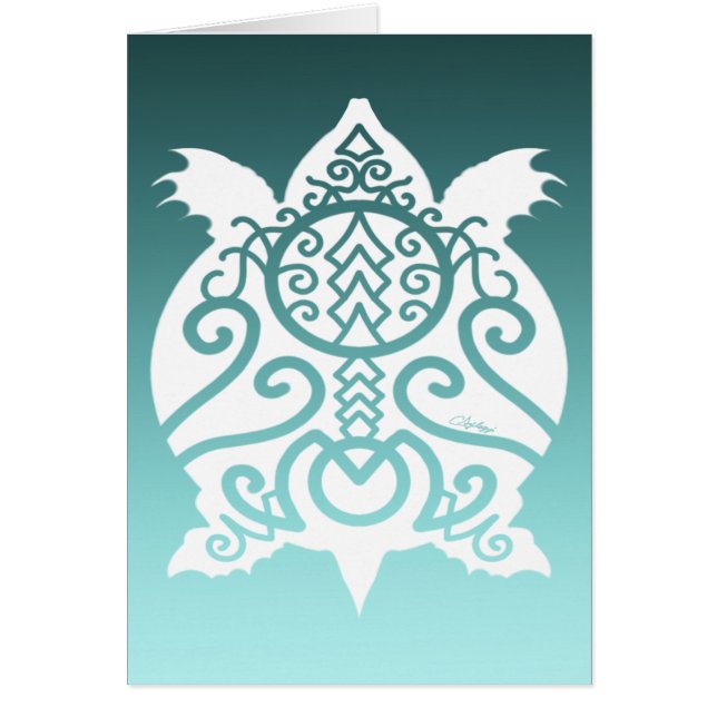 White Silhouette Snapper Turtle (Front)