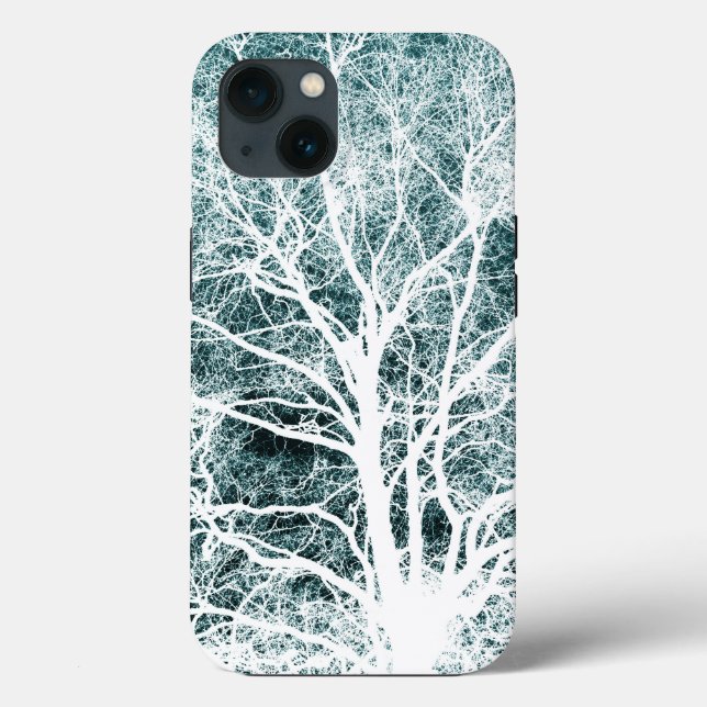 White silhouetted tree Case-Mate iPhone case (Back)