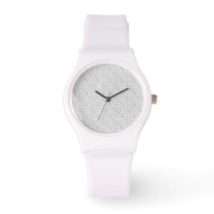 White Silicone Watch   Customizable & Stylish